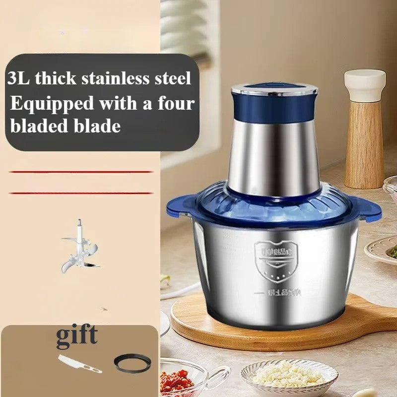 3L Electric Meat Grinder & Food Chopper – 300W Mincer, Mixer & Processor