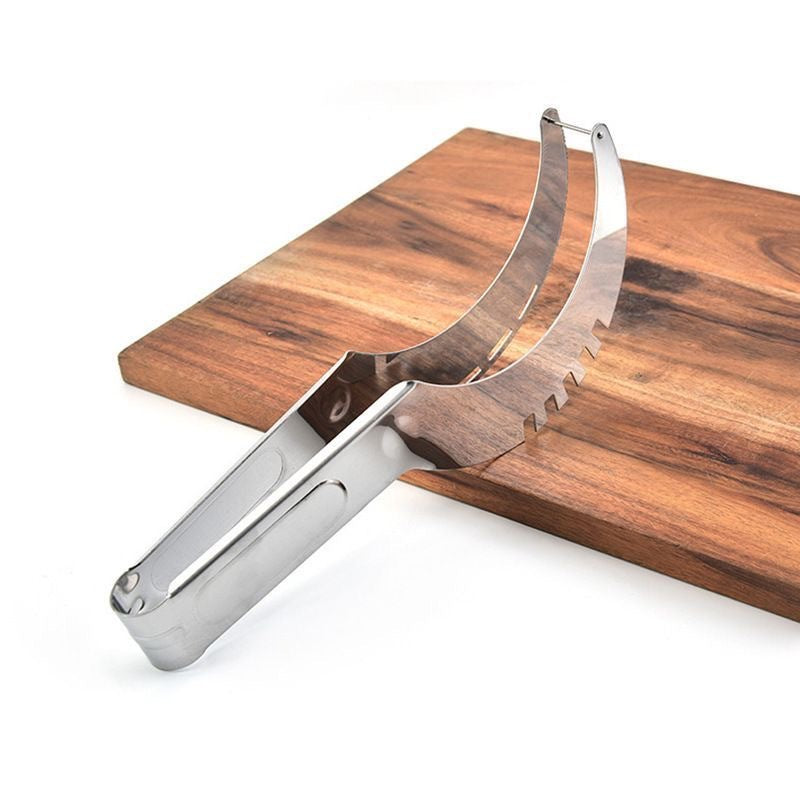 Stainless Steel Fruit Cutter ? Multifunctional Slicer & Dicer for Watermelon and More