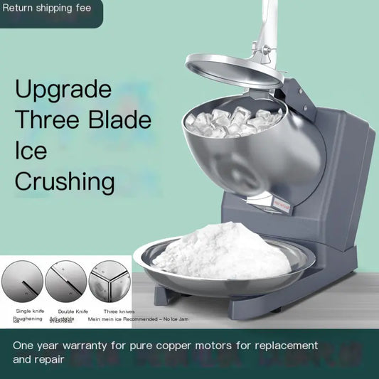 Compact Automatic Ice Shaver for Home and Commercial Use