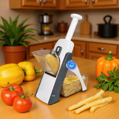 Multi-Functional Vegetable Cutter ? Slice, Dice, Shred Fruits & Veggies, Julienne Cutter