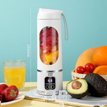 Portable Electric Fruit & Vegetable Juicer ? 12-Blade High-Speed Juicer with 450ML Cup