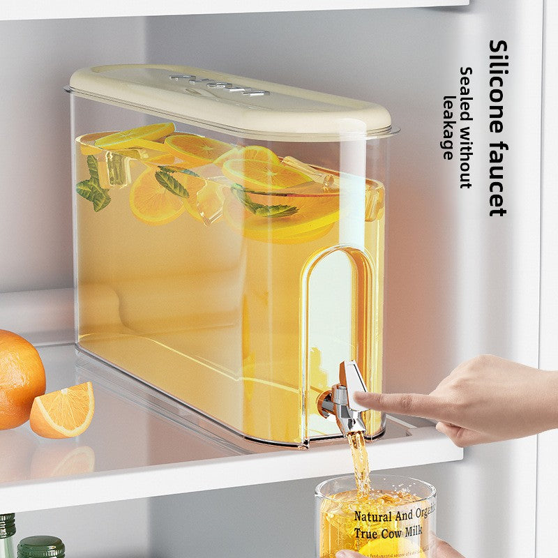 Slim Beverage Dispenser ? Large-Capacity Leak-Proof Container with Built-In Faucet