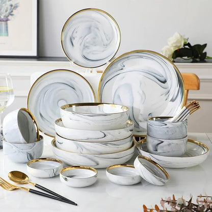Nordic Ceramic Dishware Set 9PCS