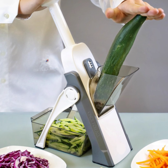 Multi-Functional Vegetable Cutter ? Slice, Dice, Shred Fruits & Veggies, Julienne Cutter