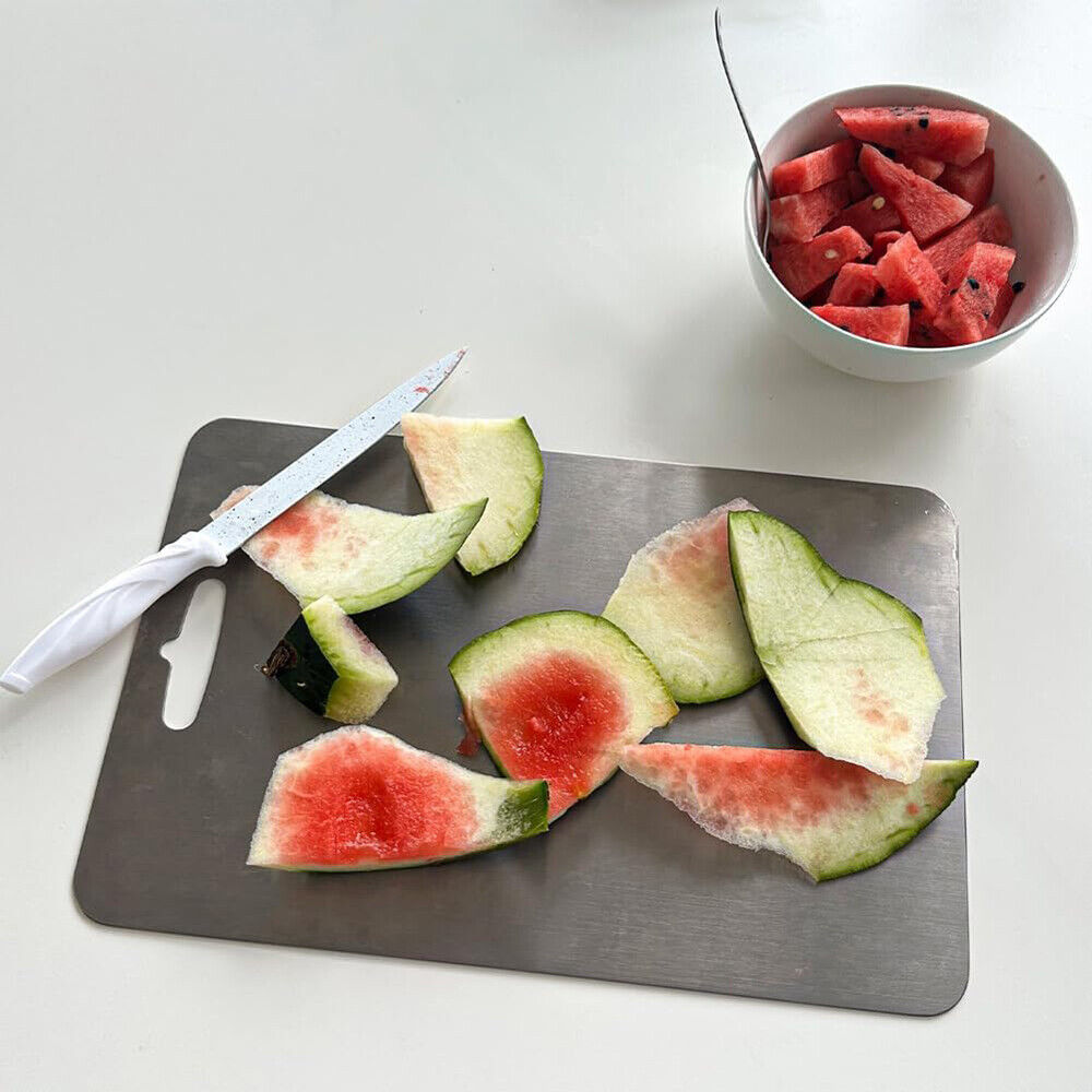 Double-Sided Titanium Cutting Board – Durable Kitchen & Camping Food Prep Board