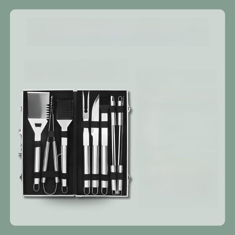 Stainless Steel Cutlery Set with Aluminum Case ? Portable Multi-Piece Outdoor & Camping Utensils