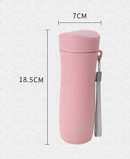 Wheat Straw Travel Mug - Student Gift with Logo Print