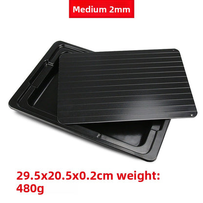 Aluminum Defrosting Tray ? Quick Thawing Board with Integrated Water Box