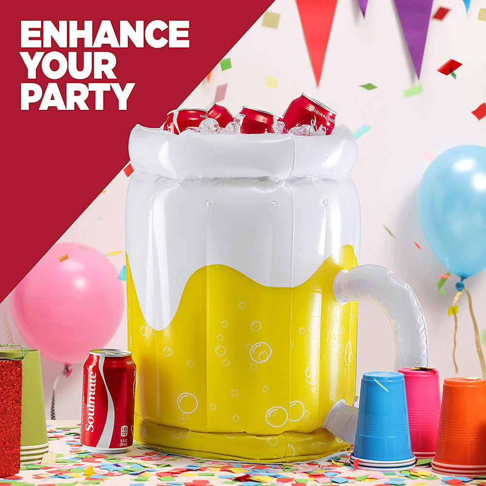 Portable Inflatable Ice Cooler ? Lightweight PVC Drink Chiller for Outdoor Events