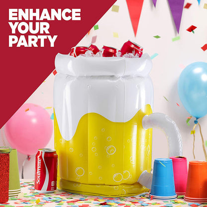 Portable Inflatable Ice Cooler ? Lightweight PVC Drink Chiller for Outdoor Events