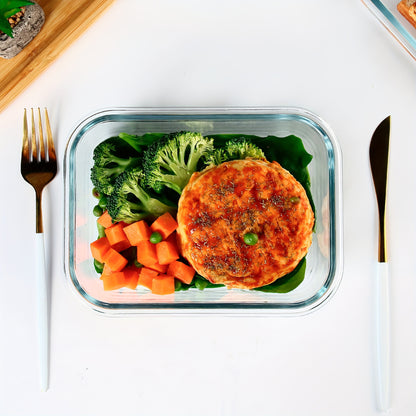 10pcs Storage Containers, Leak Proof Glass Meal Prep Containers, Reusable And Stackable Food Storage Containers With Lids Airtight, Green, For Camping, Picnic, School, Office And College, Kitchen Organizers And Storage, Kitch