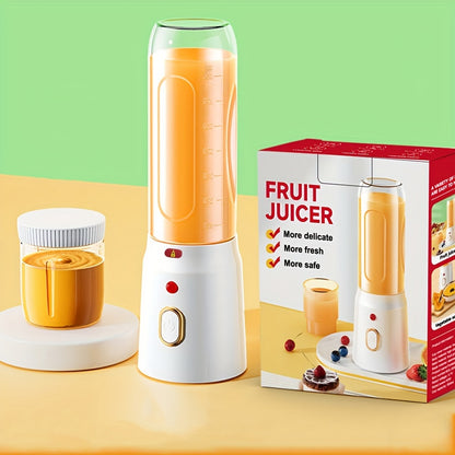 [1pc, Portable USB Mini Blender] Portable USB Rechargeable Mini Blender, 1pc of 450Ml Juicer Includes 2 Cups, Wireless And Easy to Carry, Comes with a Bonus Sports Cup Cover, Ideal Personal Size Blender for Smoothies And Shak