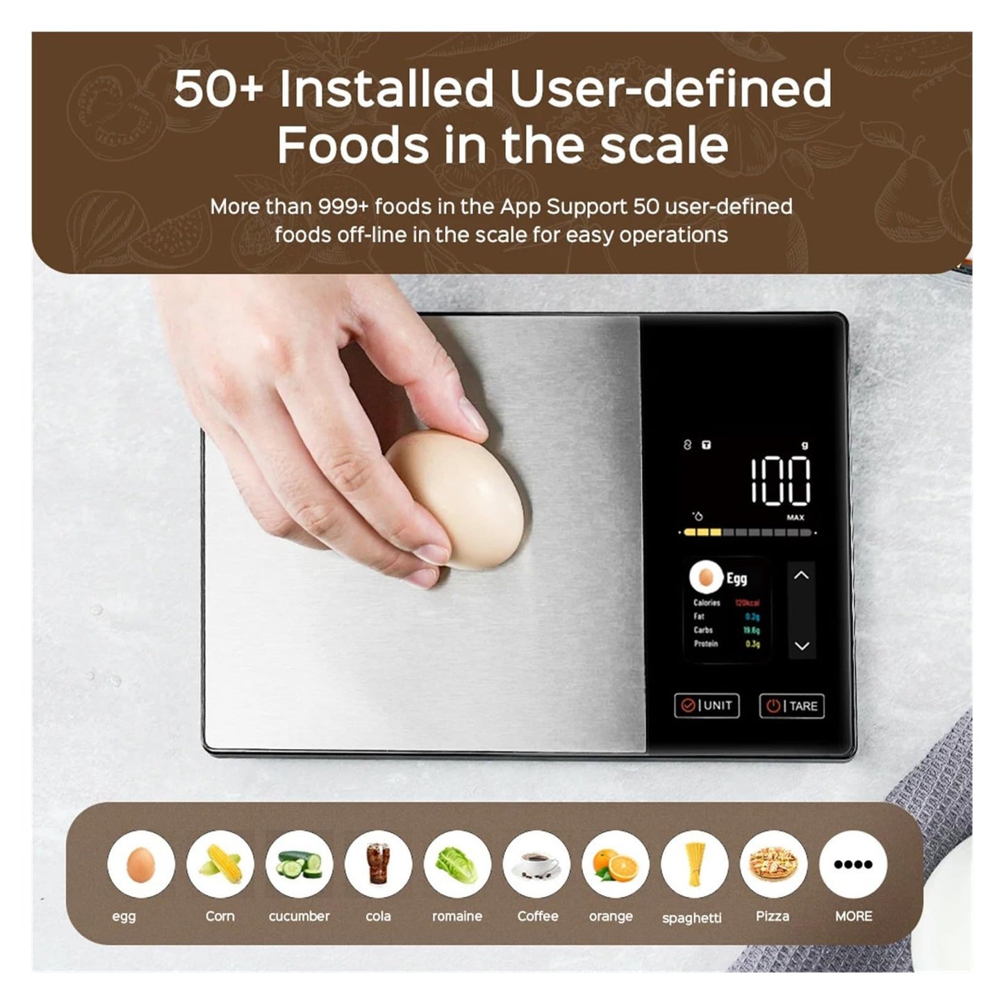 Smart Digital Kitchen Scale ? 5kg High-Precision Food Scale with TFT Display