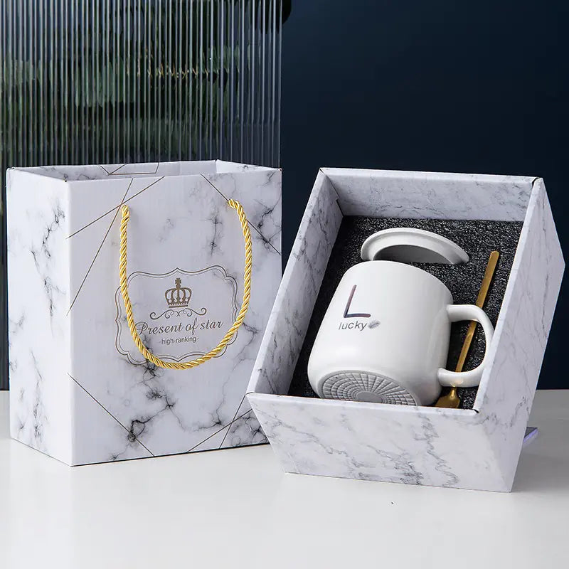 Constant Temperature Ceramic Mug Set Gift Box