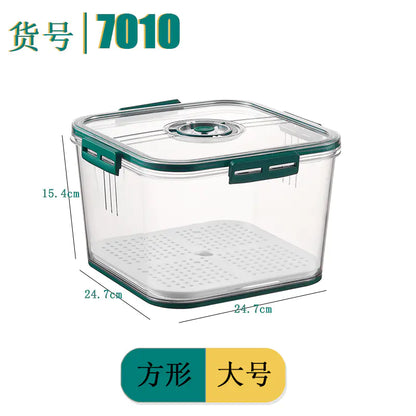 Square PET Freezer Storage Box Set for Kitchen