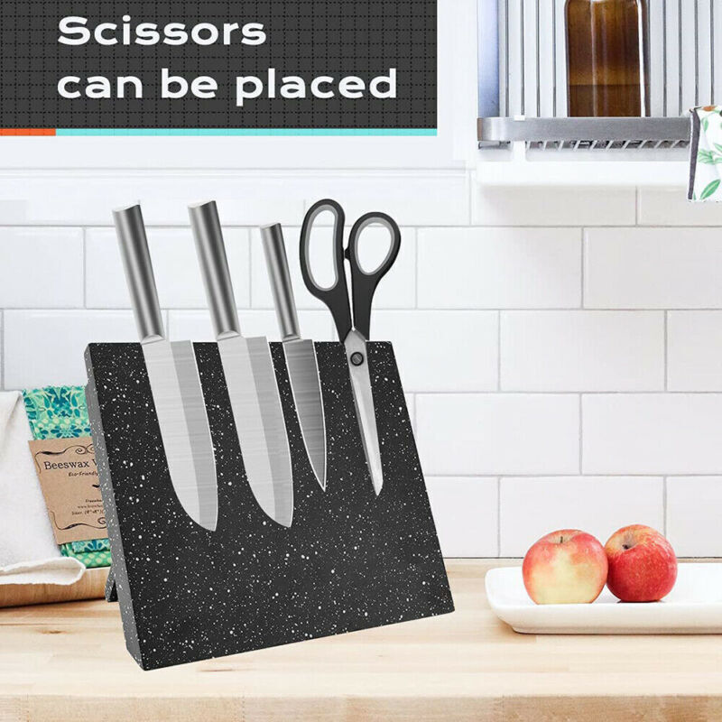 Magnetic Knife Holder – Wall/Counter Knife Block Rack for Kitchen Cutlery Storage