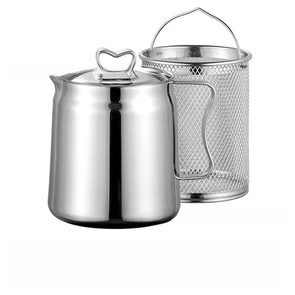 304 Stainless Steel Oil Container ? With Built-In Strainer for Cooking Oil Storage