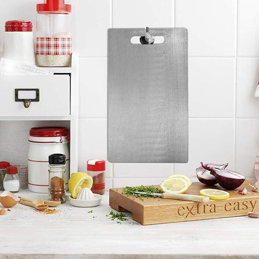 Double-Sided Titanium Cutting Board – Durable Kitchen & Camping Food Prep Board