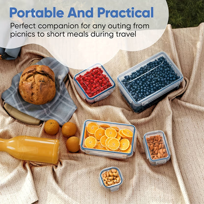 48pcs, Food Container, Plastic Food Storage Containers With Lids, BPA Free, Stackable, Different Sizes Set For Kitchen Organizing, Pantry Storage And Meal Prep