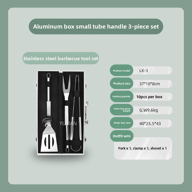 Stainless Steel Cutlery Set with Aluminum Case ? Portable Multi-Piece Outdoor & Camping Utensils