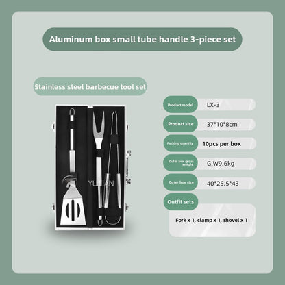 Stainless Steel Cutlery Set with Aluminum Case ? Portable Multi-Piece Outdoor & Camping Utensils