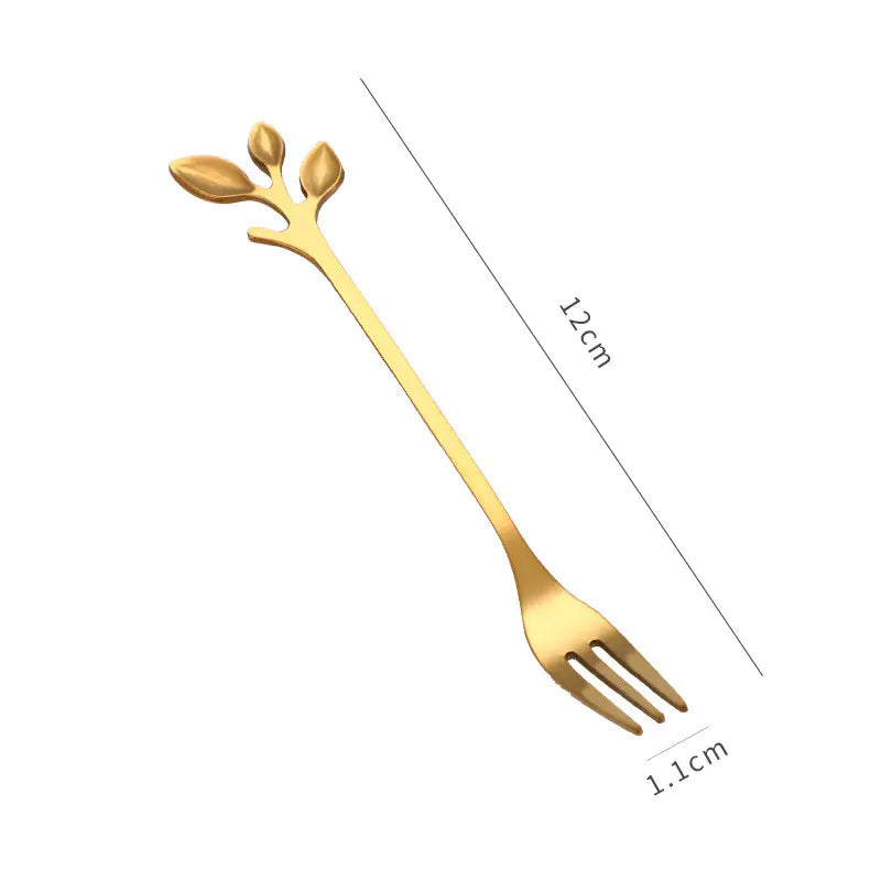 Creative Leaf Stainless Steel Dessert Spoon