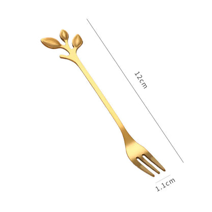 Creative Leaf Stainless Steel Dessert Spoon