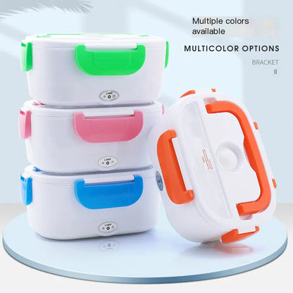 Double-Layer Stainless Steel Heated Lunch Box – Portable Electric Food Warmer
