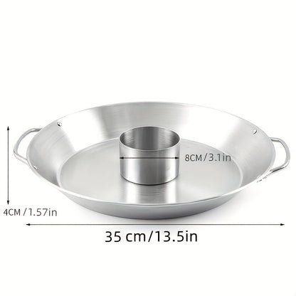 1pc Dishwasher Safe Round Roasting Pan with Chicken Roaster Rack Holder - Perfect for Thanksgiving and Holiday Dinners Kitchen Accessories
