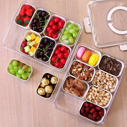 Leak-Proof Square Bento Lunch Box With 4/8 Compartments - Perfect For School, College, Picnics & Kitchen Organization