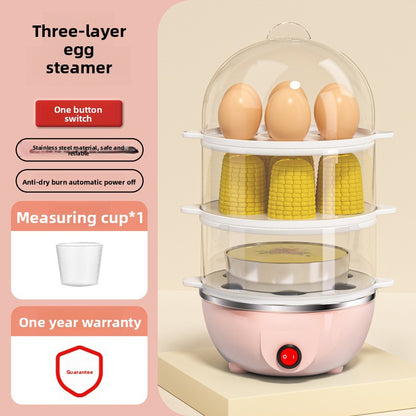 Automatic Egg Cooker 350W Multifunctional Steamer for Quick Breakfasts
