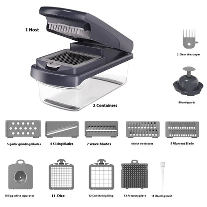 15-in-1 Multi-Function Vegetable Chopper