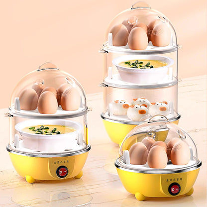 Automatic Egg Cooker 350W Multifunctional Steamer for Quick Breakfasts