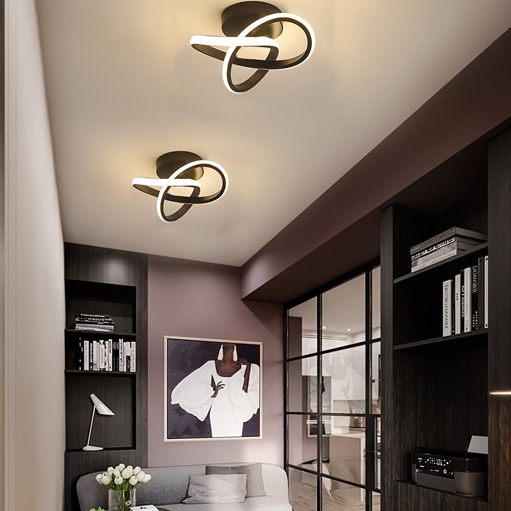 Modern LED Ceiling Light - 3000K/4000K/6000K, Perfect for Bedroom, Living Room, Kitchen & Balcony - Easy Install, Wide Voltage Range (AC85-265V)