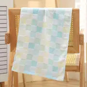 Super Soft Cotton Hand Towel – Color Grid Gauze Design (1PC)