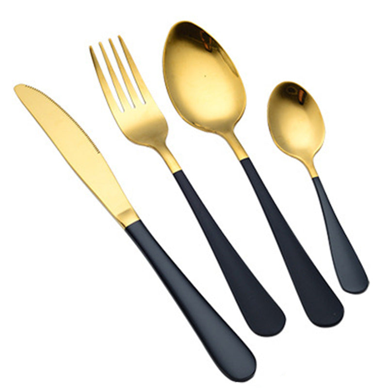 4-Piece Stainless Steel Cutlery Set ? Mirror Polished Knife, Fork & Spoon for Home & Restaurant