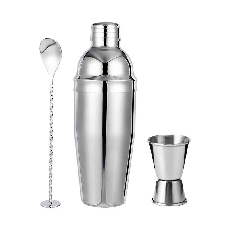 Stainless Steel Cocktail Shaker Set ? Three-Stage Mixing Cup with Multi-Size Options