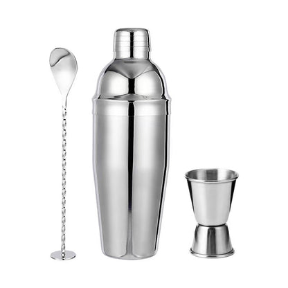 Stainless Steel Cocktail Shaker Set ? Three-Stage Mixing Cup with Multi-Size Options