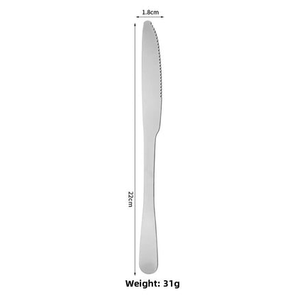 24-Piece 410 Stainless Steel Cutlery Set ? Nordic Style Flatware with Gift Box