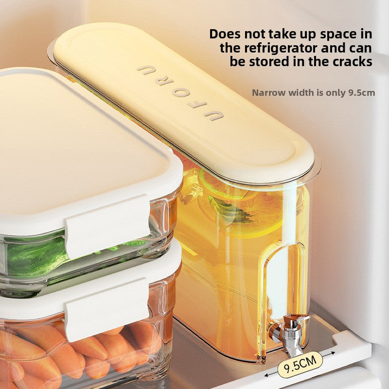Slim Beverage Dispenser ? Large-Capacity Leak-Proof Container with Built-In Faucet