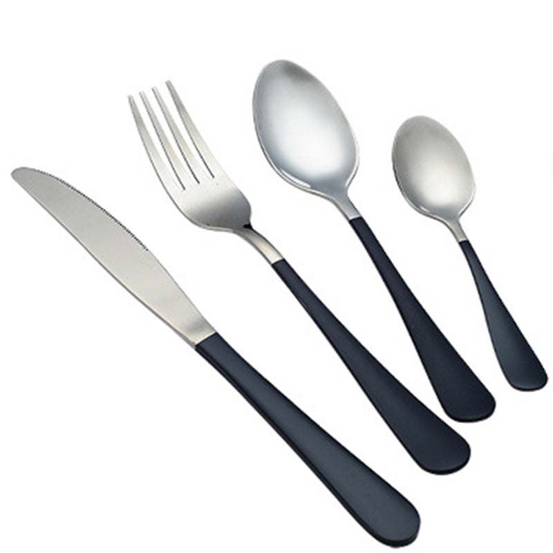 4-Piece Stainless Steel Cutlery Set ? Mirror Polished Knife, Fork & Spoon for Home & Restaurant