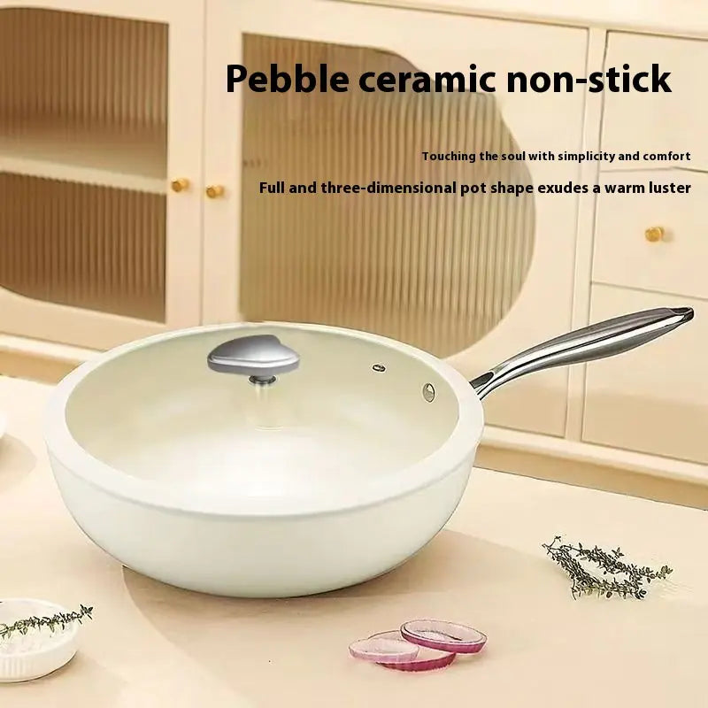 Pebble Ceramic Non-Stick Stir Fry Pan 28cm