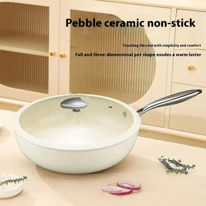 Pebble Ceramic Non-Stick Stir Fry Pan 28cm