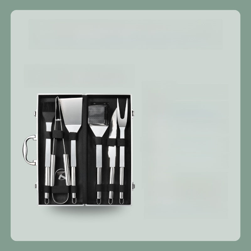 Stainless Steel Cutlery Set with Aluminum Case ? Portable Multi-Piece Outdoor & Camping Utensils