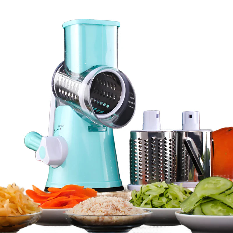 Multifunctional Hand-Crank Vegetable Cutter ? Manual Veggie Slicer & Chopper