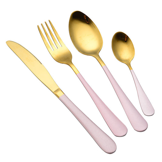 4-Piece Stainless Steel Cutlery Set ? Mirror Polished Knife, Fork & Spoon for Home & Restaurant