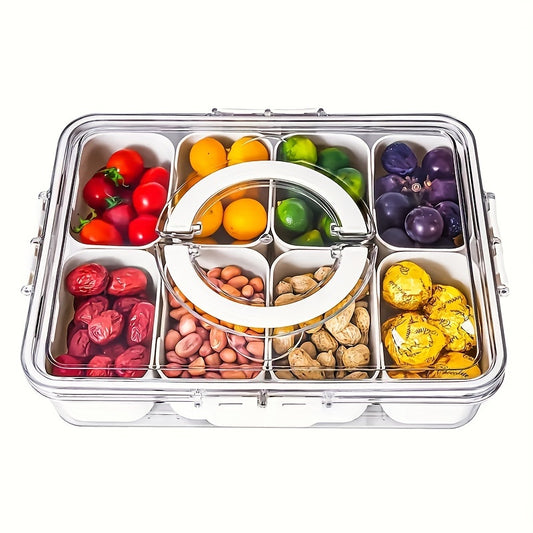 Leak-Proof Square Bento Lunch Box With 4/8 Compartments - Perfect For School, College, Picnics & Kitchen Organization