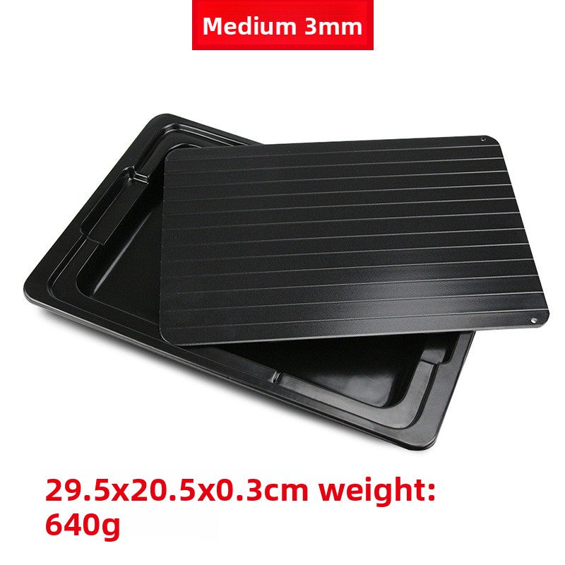 Aluminum Defrosting Tray ? Quick Thawing Board with Integrated Water Box