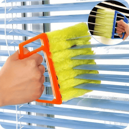 Multi-Functional Window Blind Cleaning Brush, Home Curtain Dust Removal Tool, Plastic Material, No Electricity Needed, Ideal for Living Room, Bedroom, Kitchen, Car, Furniture Use