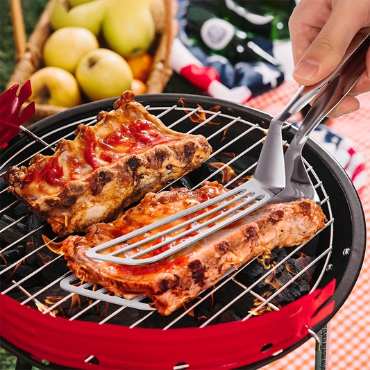 Stainless Steel Serving Tongs – Multifunctional Food & Kitchen Tongs for Serving, Frying & Cooking